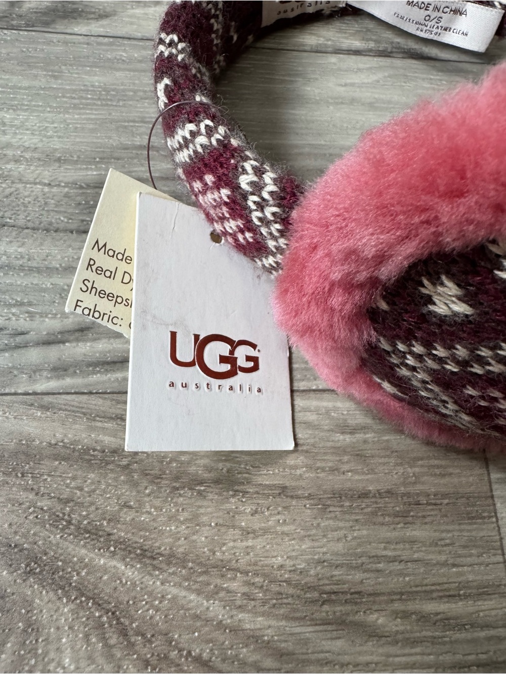 NWT UGG Australia Nordic-Patterned Shearling Earmuffs Assorted Color One Size - Picture 4 of 8
